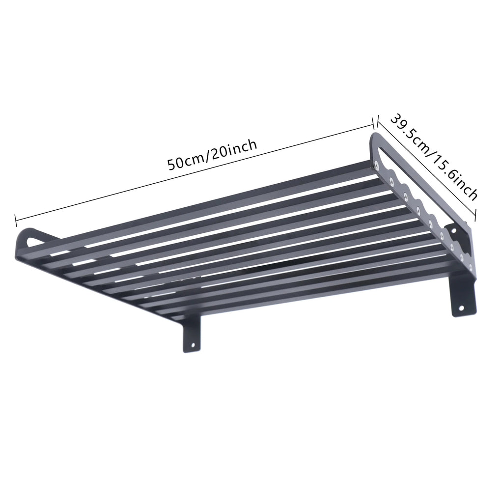 Wall-Mounted Microwave Oven Rack 50kg Capacity Microwave Holder Shelf Space-Saving & Durable for Organized Kitchen Storage