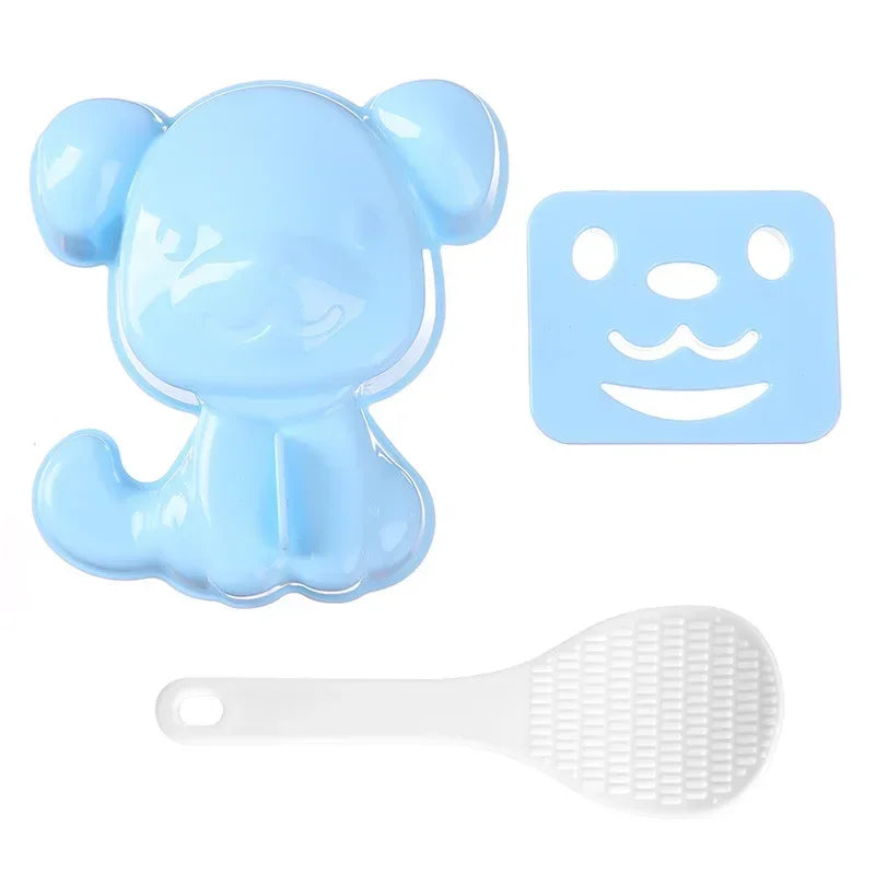 DIY Kids Animals Mold Gadgets Ball Mold Baby 3pc/Set Sushi Accessoires Kitchen Sushi Breakfast Mold Bento Cartoon Sandwich Rice