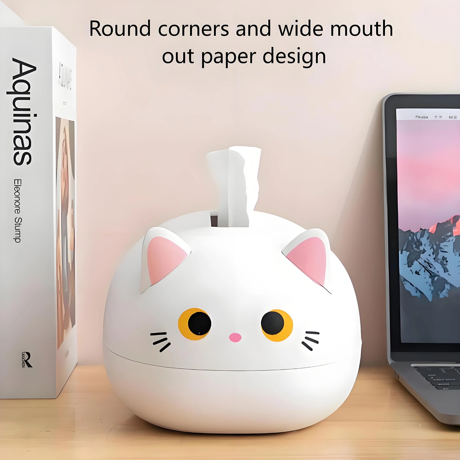 Elegant Tissue Box Holder – Multi-Functional Cartoon Design for Living Room, Kitchen, Bathroom, with Toothpick Slot