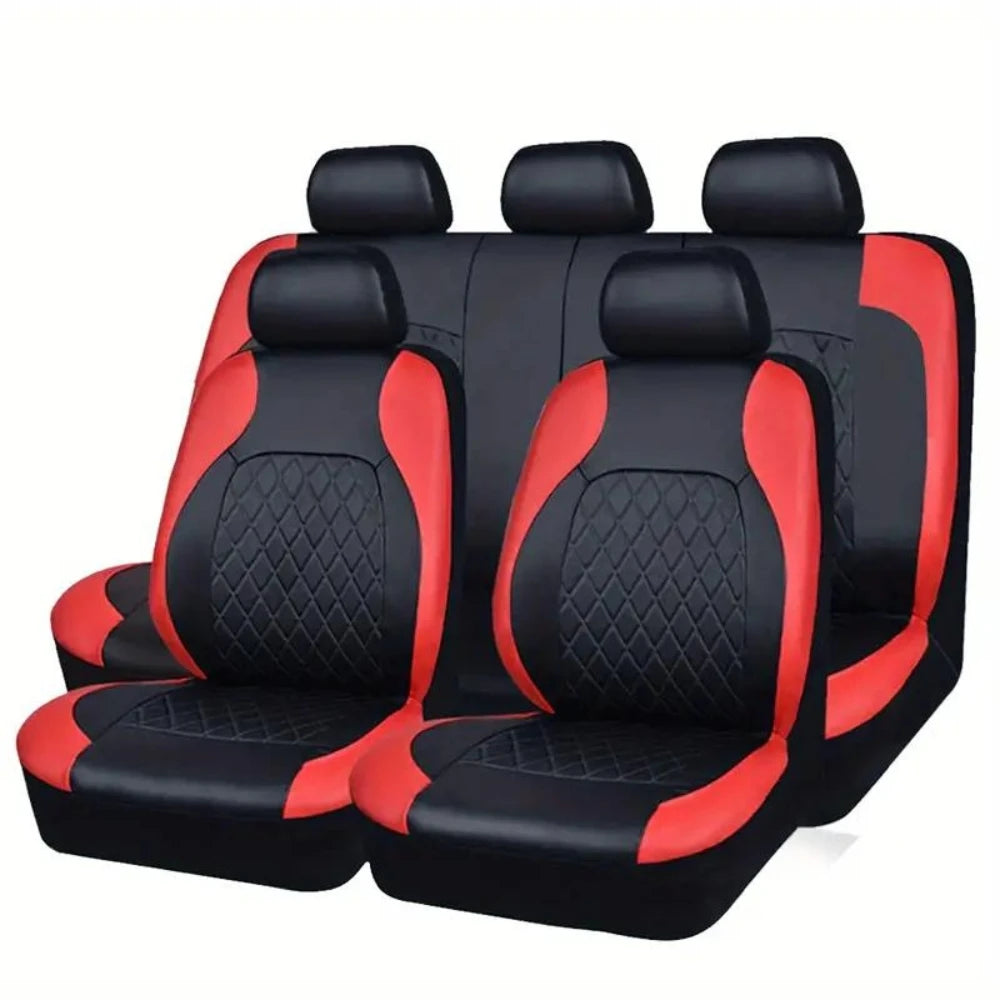 Universal Car Seat Covers Black Fashions Sports Seat Covers PVC Fabric Car Seat Cover Universal Interior Accessories