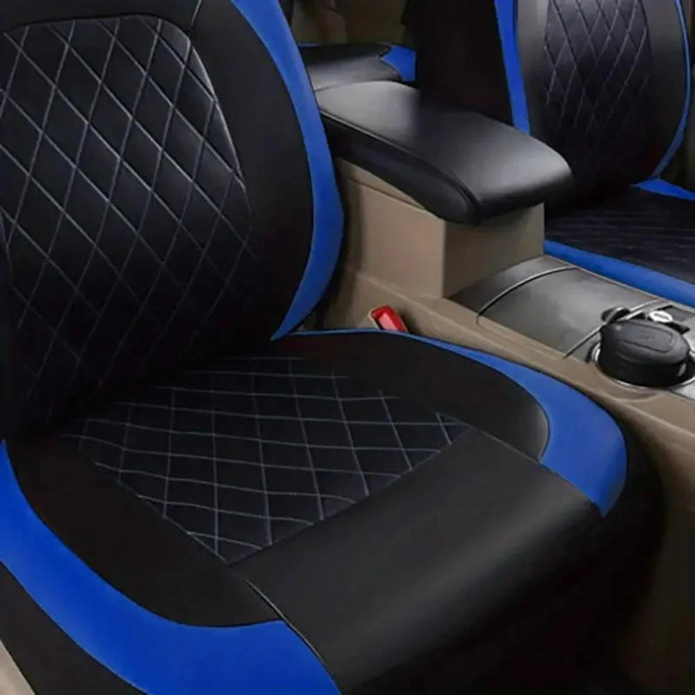 Universal Car Seat Covers Black Fashions Sports Seat Covers PVC Fabric Car Seat Cover Universal Interior Accessories