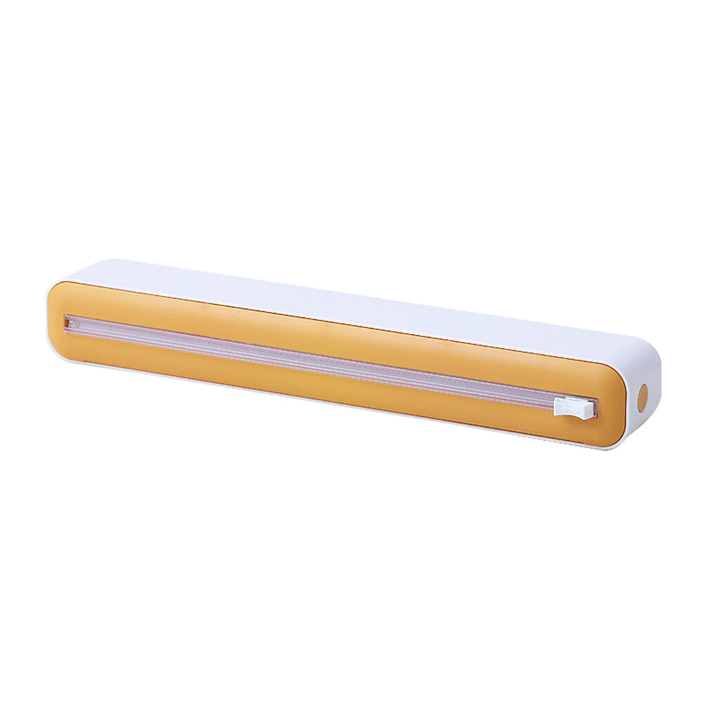 Magnetic Refillable Plastic Wrap Dispenser With Cutter, Tin Aluminum Foil Dispenser Cutter, Film Wrap Dispenser Kitchen Tool
