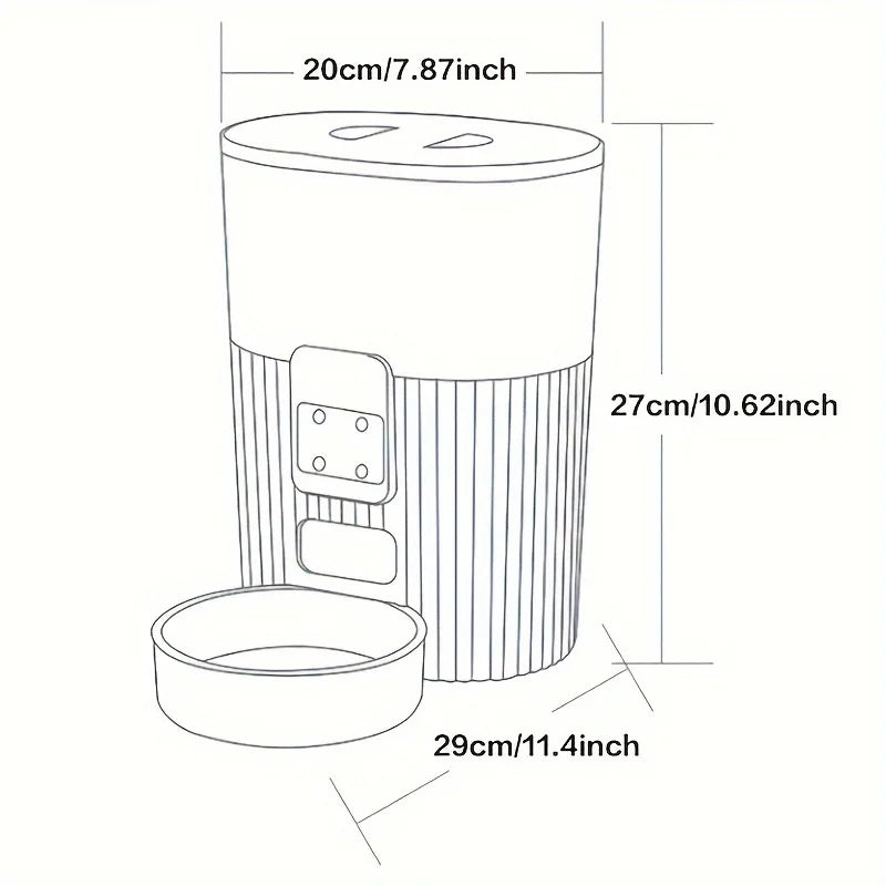 Automatic feeder dog fixed feeding machine cat food dog food wifi remote food dispenser