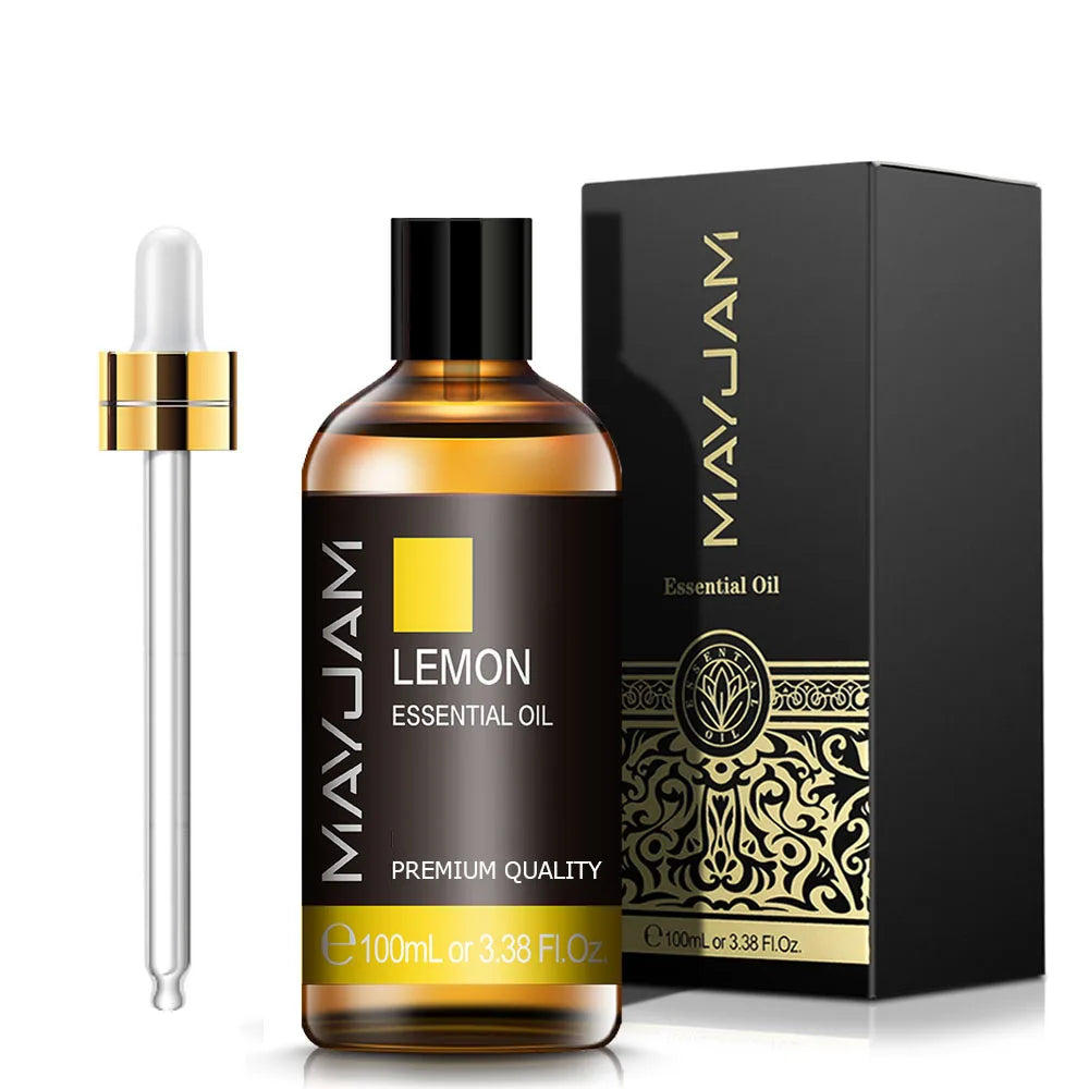 100ml Pure Natural Jasmine Tea Tree Sandalwood Essential Oils Diffuser Plant Lavender Vanilla Rosemary Eucalyptus Essential Oil