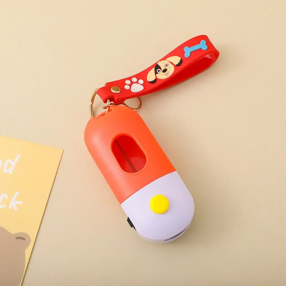 Portable Dog Poop Bag Dispenser Waste Bags Holder Dispensers Bags Outdoor Pet Trash Bags Dog Carriers Pet Accessories