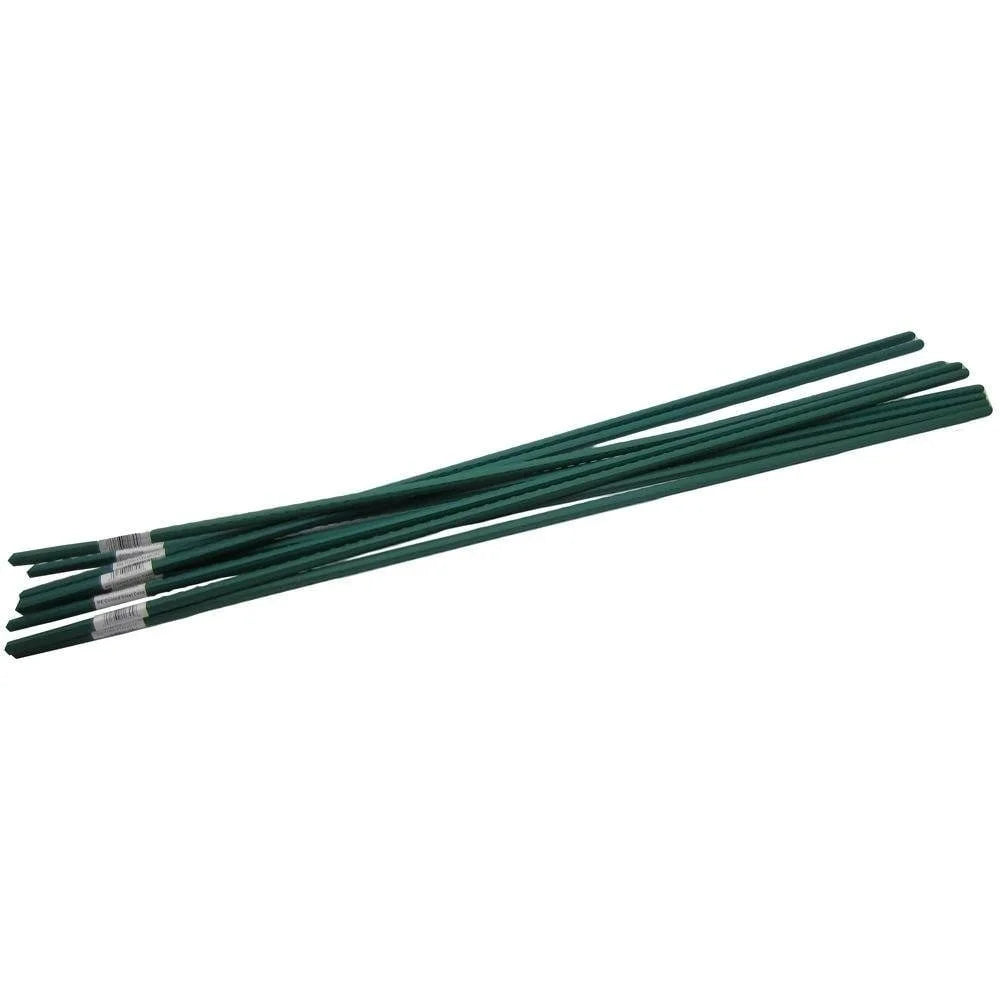48 Inch Plant Support Stakes Set of 10 Plastic Coated Steel Garden Stake Tomato Flower Support Outdoor Indoor Gardening