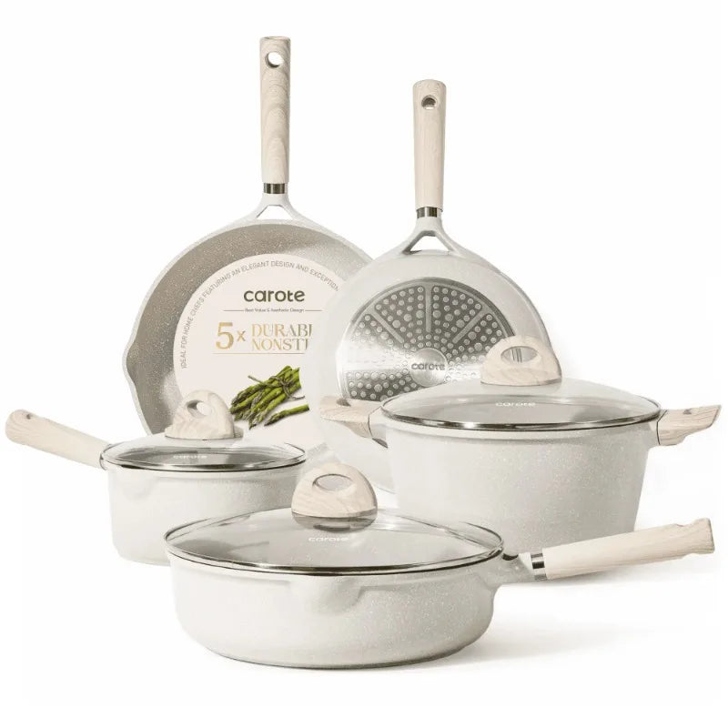 Nonstick Pots and Pans Set, Induction Kitchen Cookware Sets Non Stick
