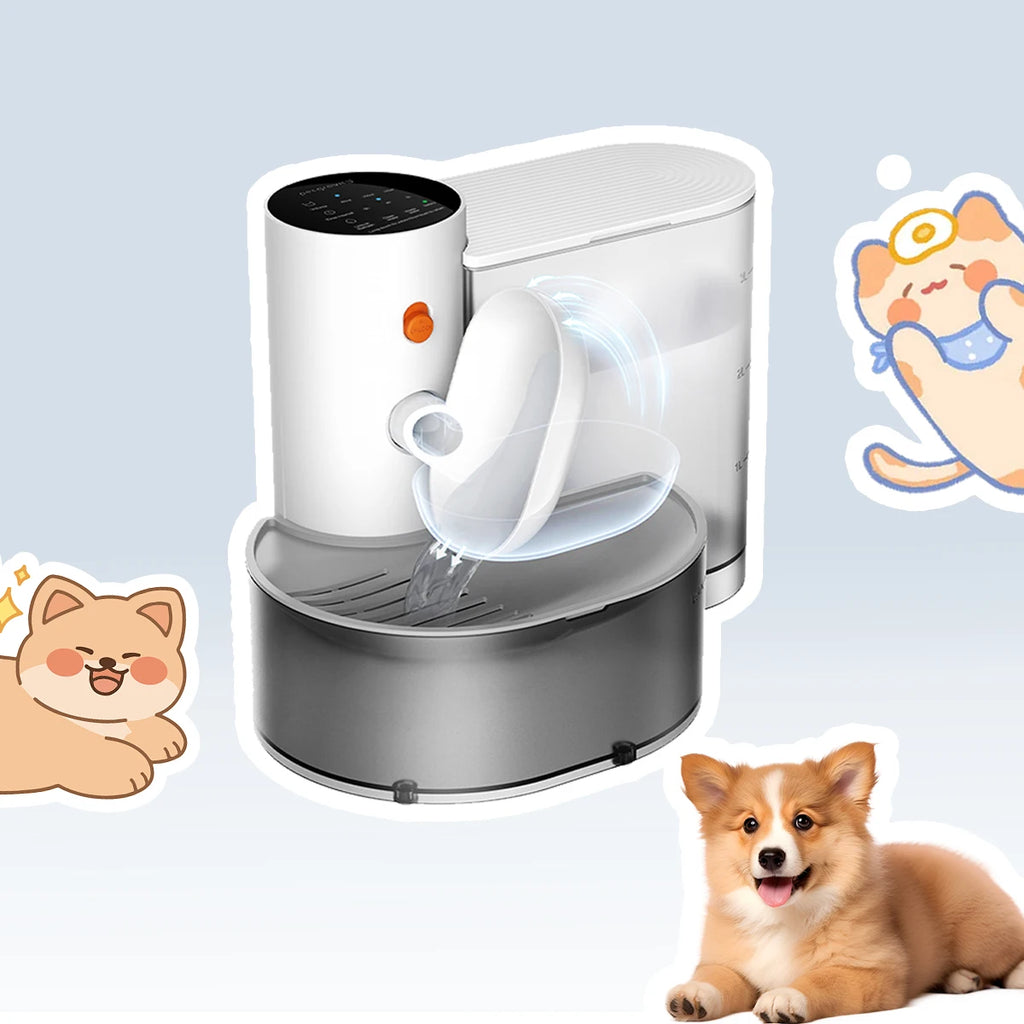 Smart Pet Water Dispenser Wireless Cat Water Fountain Dumping Dog Water Dispenser Rechargeable Automatic Water Feeder