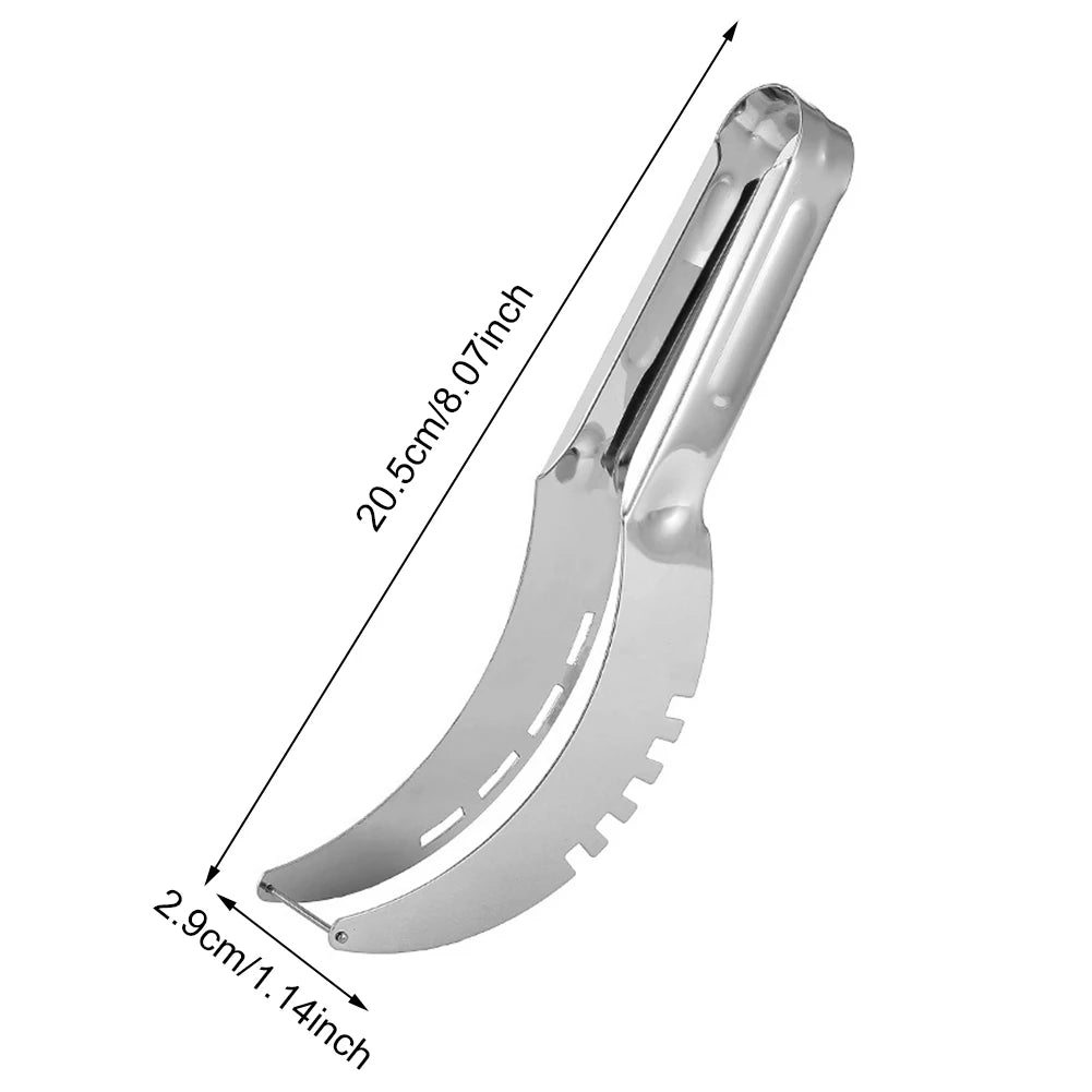 1/2/3PCS Watermelon Cutter Slicer Stainless Steel Fruits Slicing Tools Non-Slip Handle Pineapple Cantaloup Knife Kitchen Tools