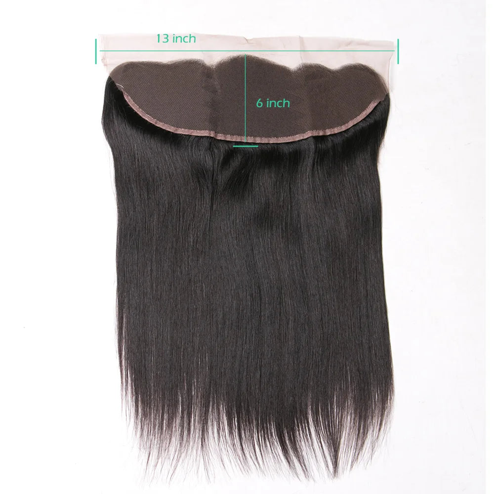 24 26 Inch Straight 13x6 Lace Frontal Brazilian Human Hair Preplucked Transparent Lace Front Only 2x6 Hd Lace Closure Human Hair