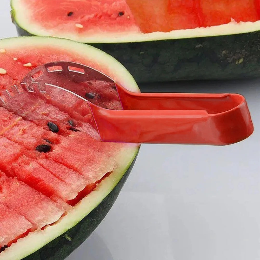 1/2/3PCS Watermelon Cutter Slicer Stainless Steel Fruits Slicing Tools Non-Slip Handle Pineapple Cantaloup Knife Kitchen Tools