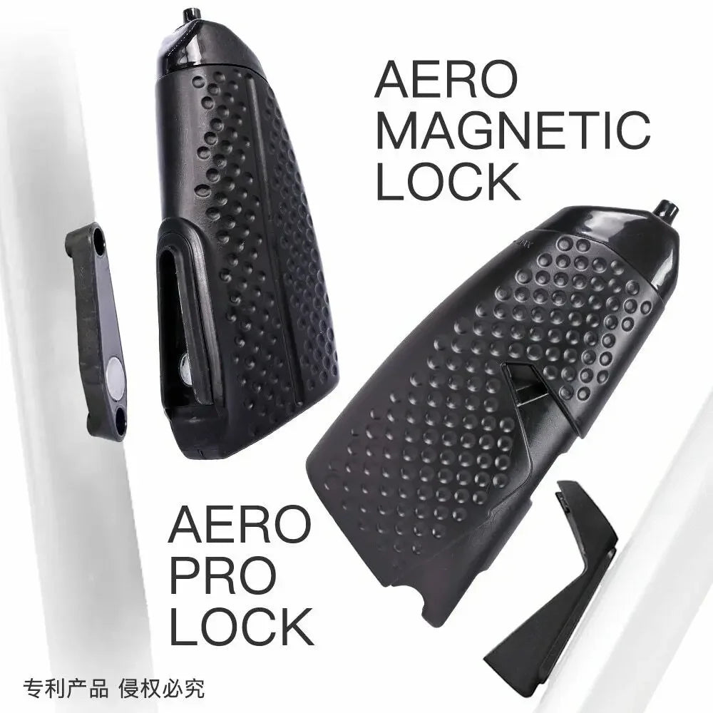Bike Water Bottle With Attached Bottle Cage Magnetic Mounting Base
