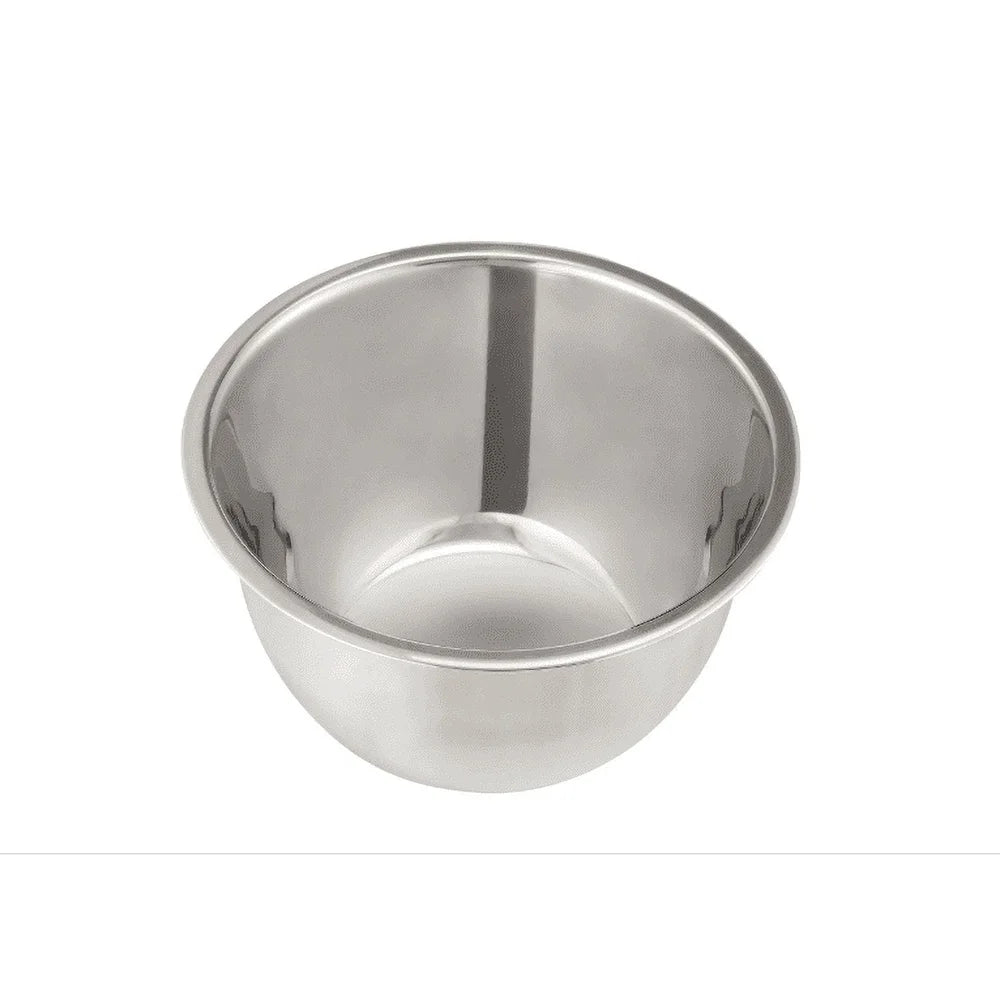 3QT Stainless Steel Mixing Bowl Durable Kitchen Prep Serving Storage Easy Clean Non-Stick Dishwasher Safe Wide Rolled Rim Flat