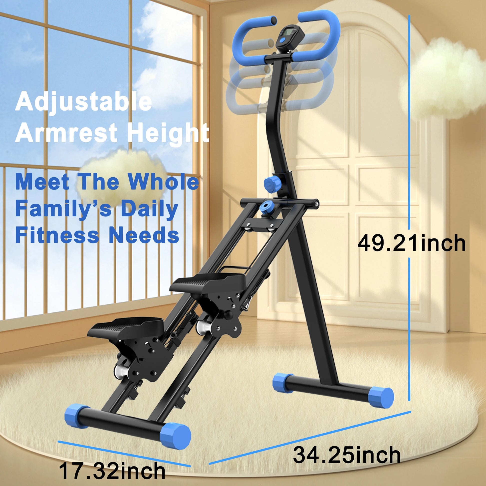 Stair Stepper Climber Machine with Handlebar - Upgrade Vertical Climber Workout Machine for Full-Body Exercise Climber
