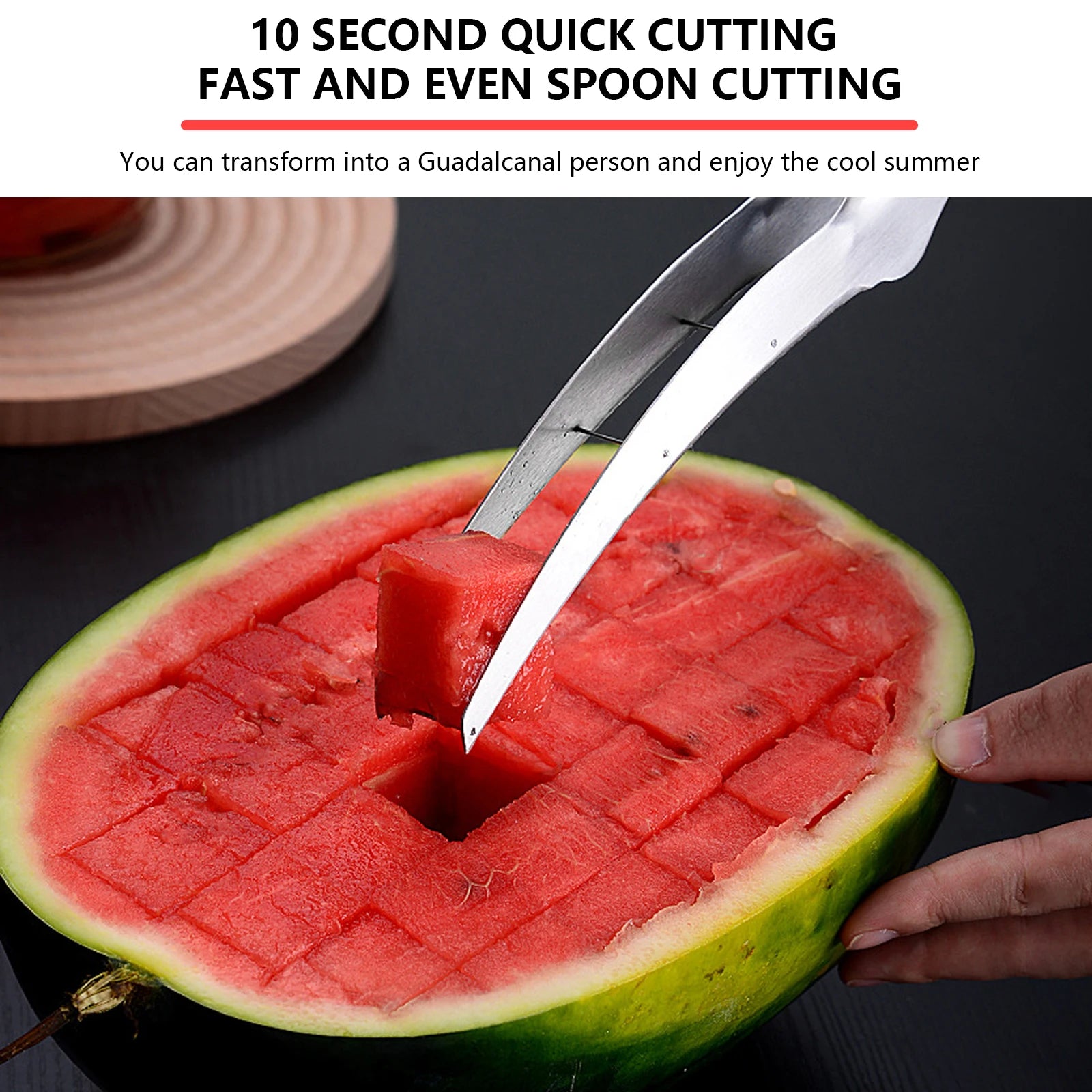1Pcs Watermelon Slicer Kitchen Cutter Tool Durable And Lightweight Fruit Peeling Slicer For Watermelon And Cantaloupe Xuan-us