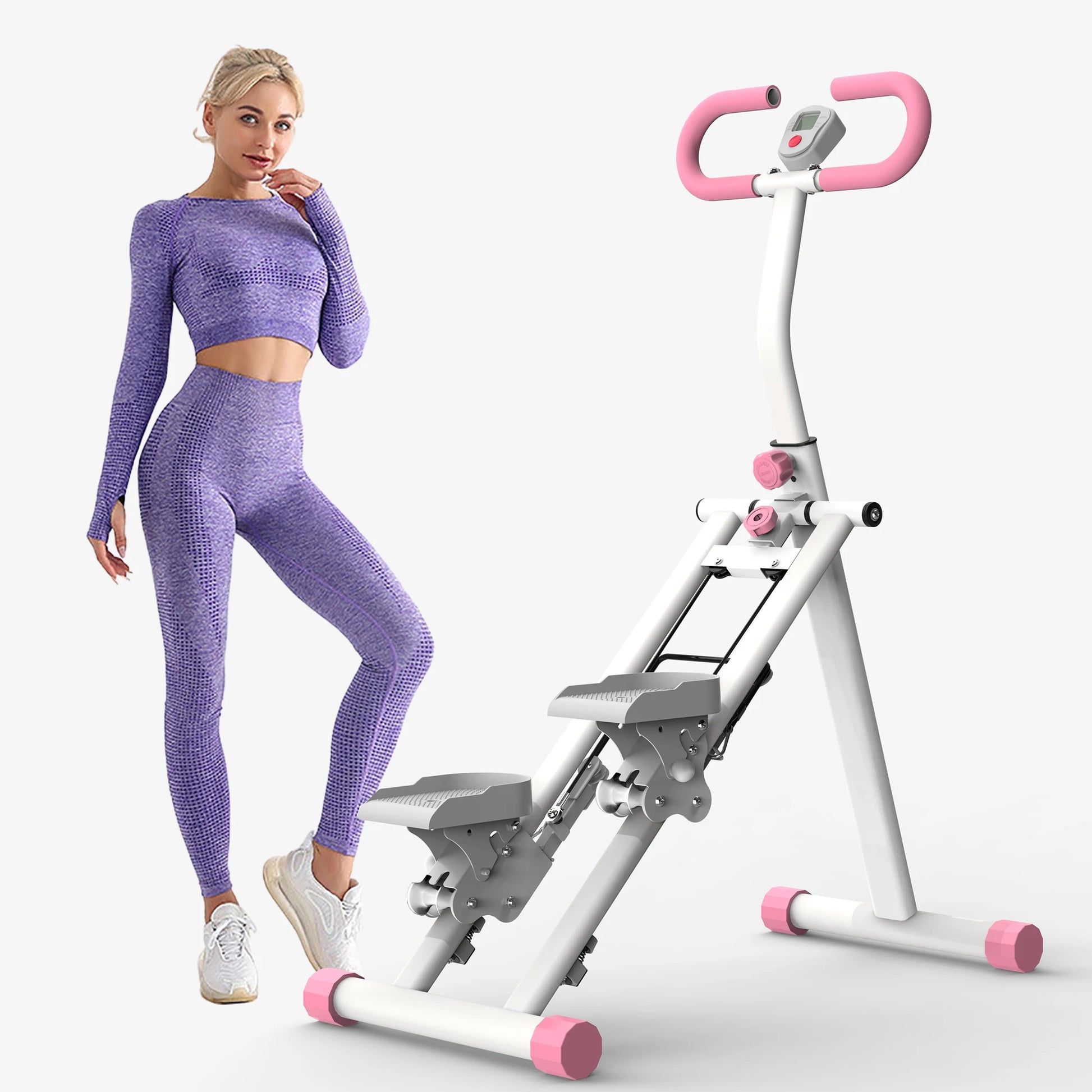 Stair Stepper Climber Machine with Handlebar - Upgrade Vertical Climber Workout Machine for Full-Body Exercise Climber