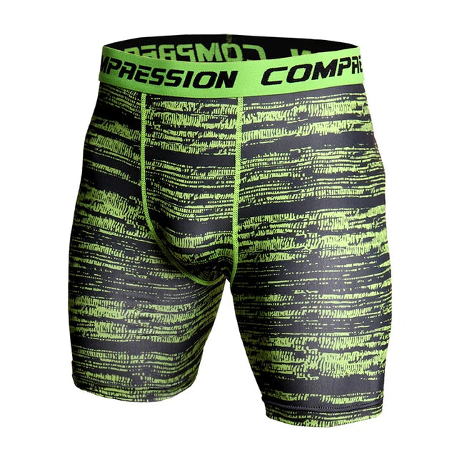 Compression Shorts Men 3D Print Camouflage Bodybuilding Tights Short Men Gyms Shorts Male Muscle Sport Elastic Running Shorts