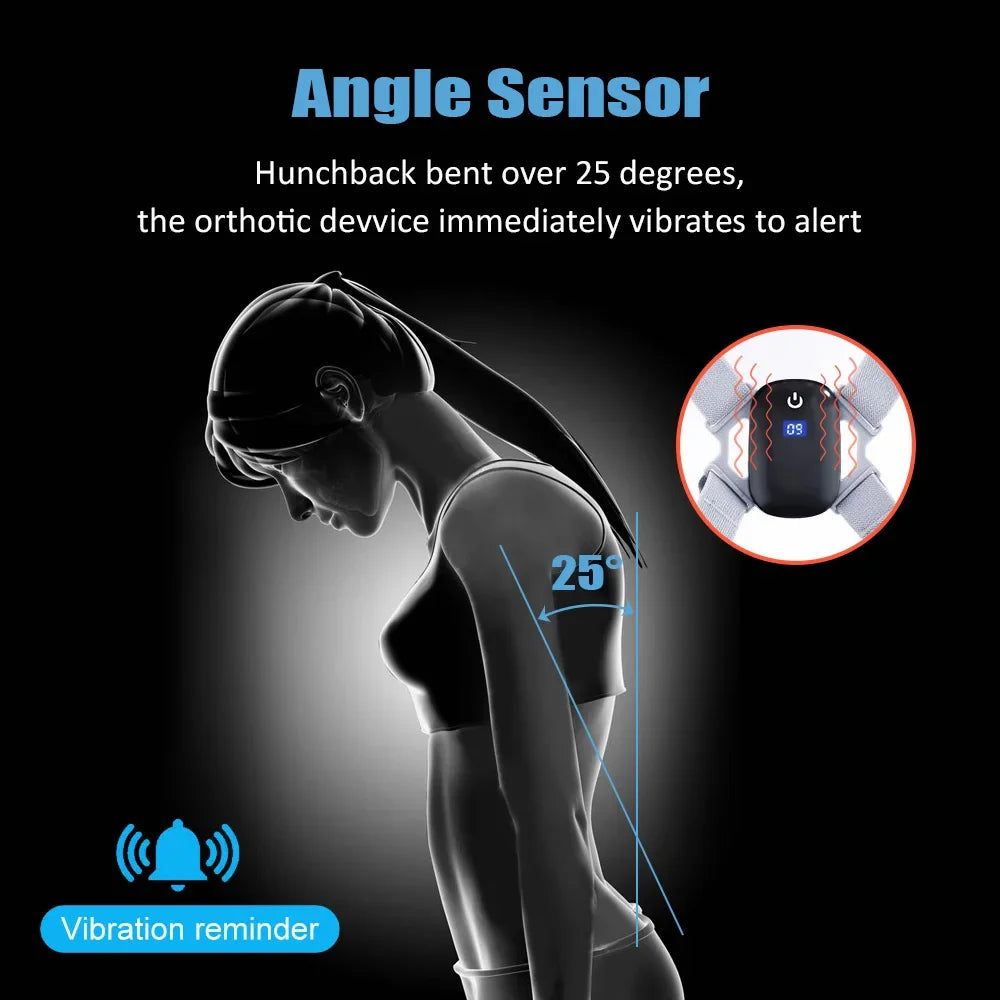 Posture Correction Belt With Sensor Orthosis Invisible Reminder Adult & Child