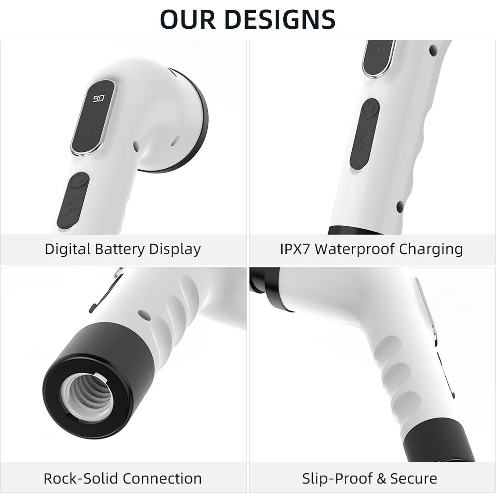 Electric Cleaning Brush 9 in 1 Multifunctional Wireless Rotatable Cleaning Brush Bathroom Kitchen Windows Toilet