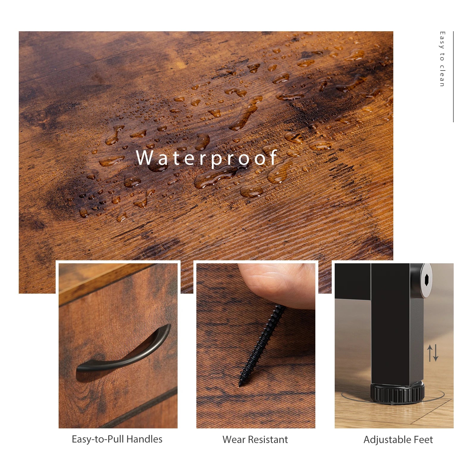 Bedside Table For Bedroom With 10 Fabric Drawers Wardrobe Steel Frame Closet For Storage Cabinet Living Room Of Furniture