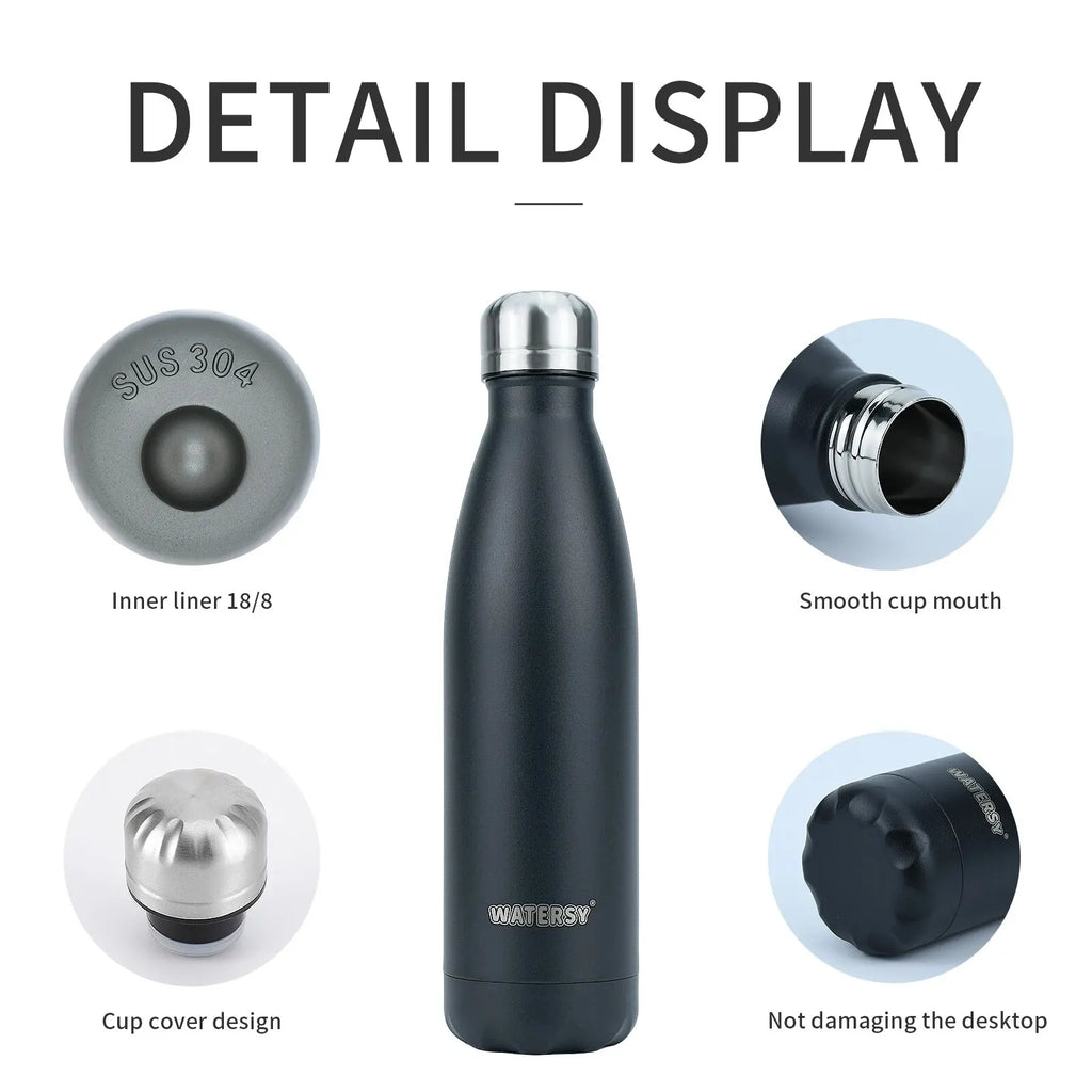 500ml Stainless Steel Water Bottle Insulated Vacuum Flask