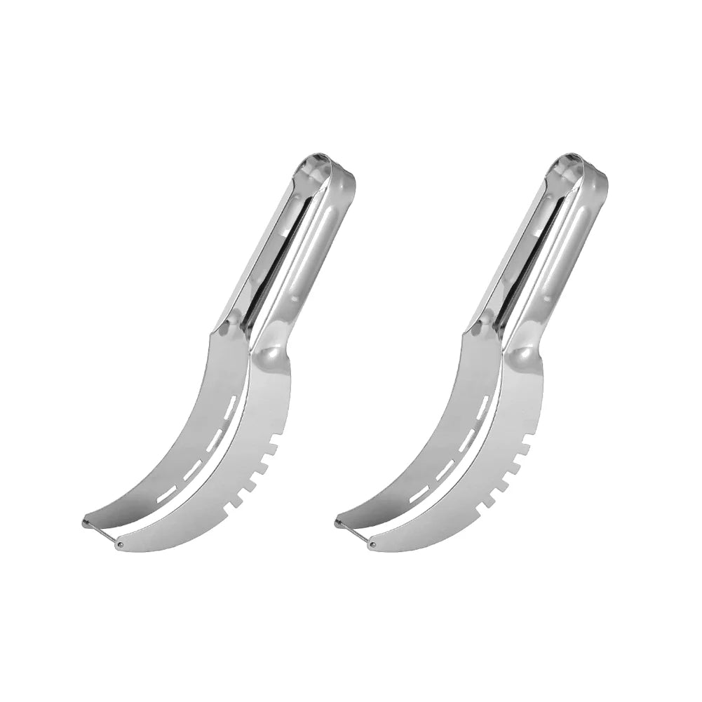 1/2/3PCS Watermelon Cutter Slicer Stainless Steel Fruits Slicing Tools Non-Slip Handle Pineapple Cantaloup Knife Kitchen Tools
