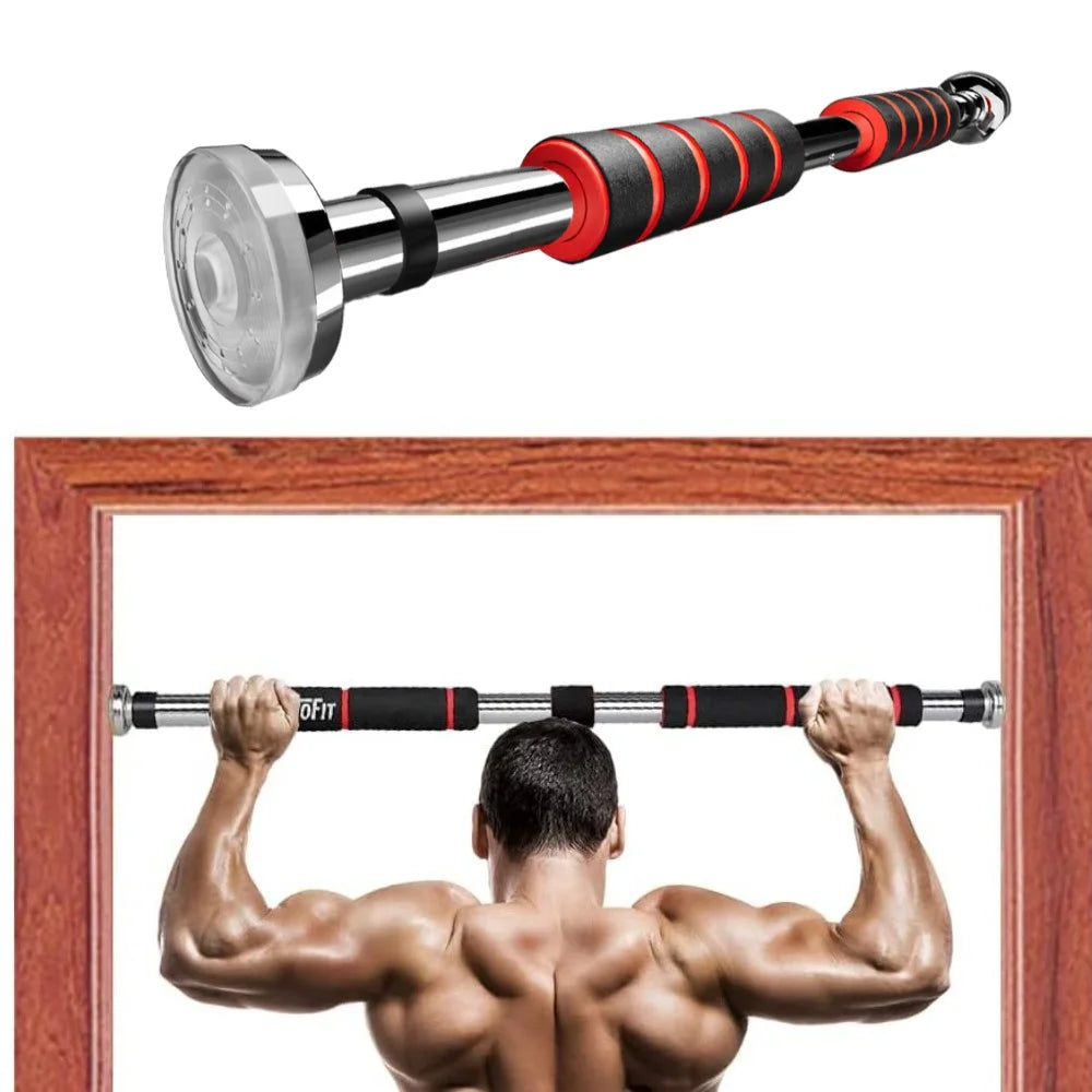 Heavy Duty Pull Up Bar Doorway Mounted Adjustable Non-Slip for Home Gym Strength Training Men Women Fitness