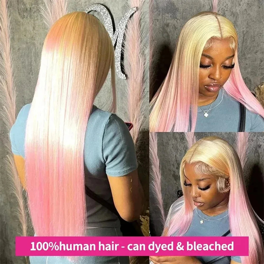 30 Inch 200 Density 613 Hd Lace Frontal Wig 13x6 13x4 Blonde Straight Lace Front Wig Brazilian Hair 100% Human Hair For Women