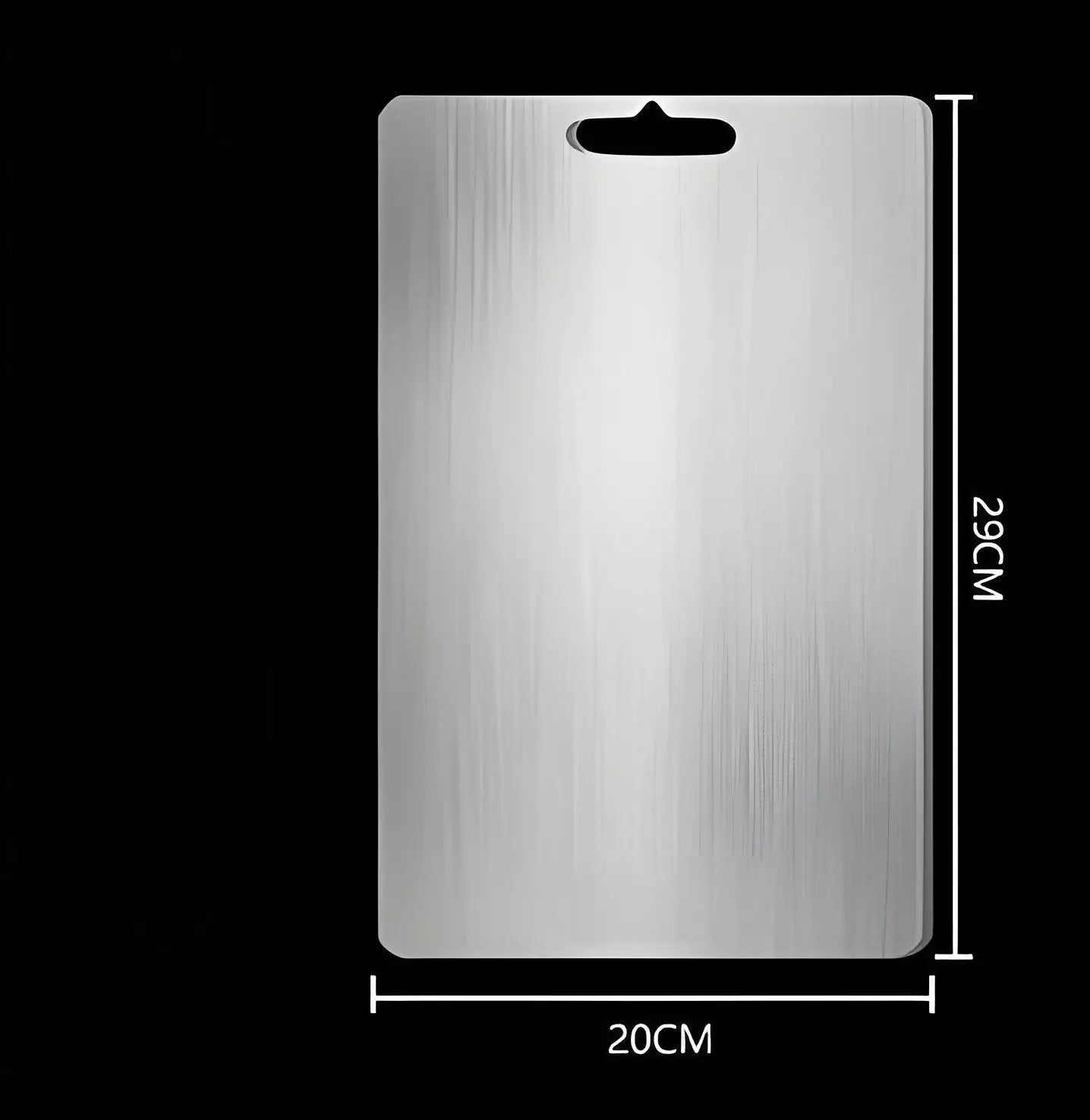 Stainless Steel Chopping Board - German 304 Double-Sided Cutting Mat for Kitchen (Anti-Bacterial & Scratch-Proof)