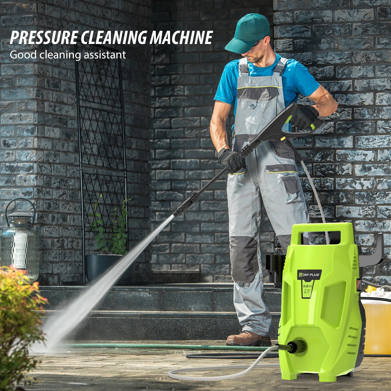 High Pressure Washer  1.32GPM, Multi-IN-1 Jet Nozzle, Portable Electric Jet Washer for Cars Garden Home Patio Power Tool