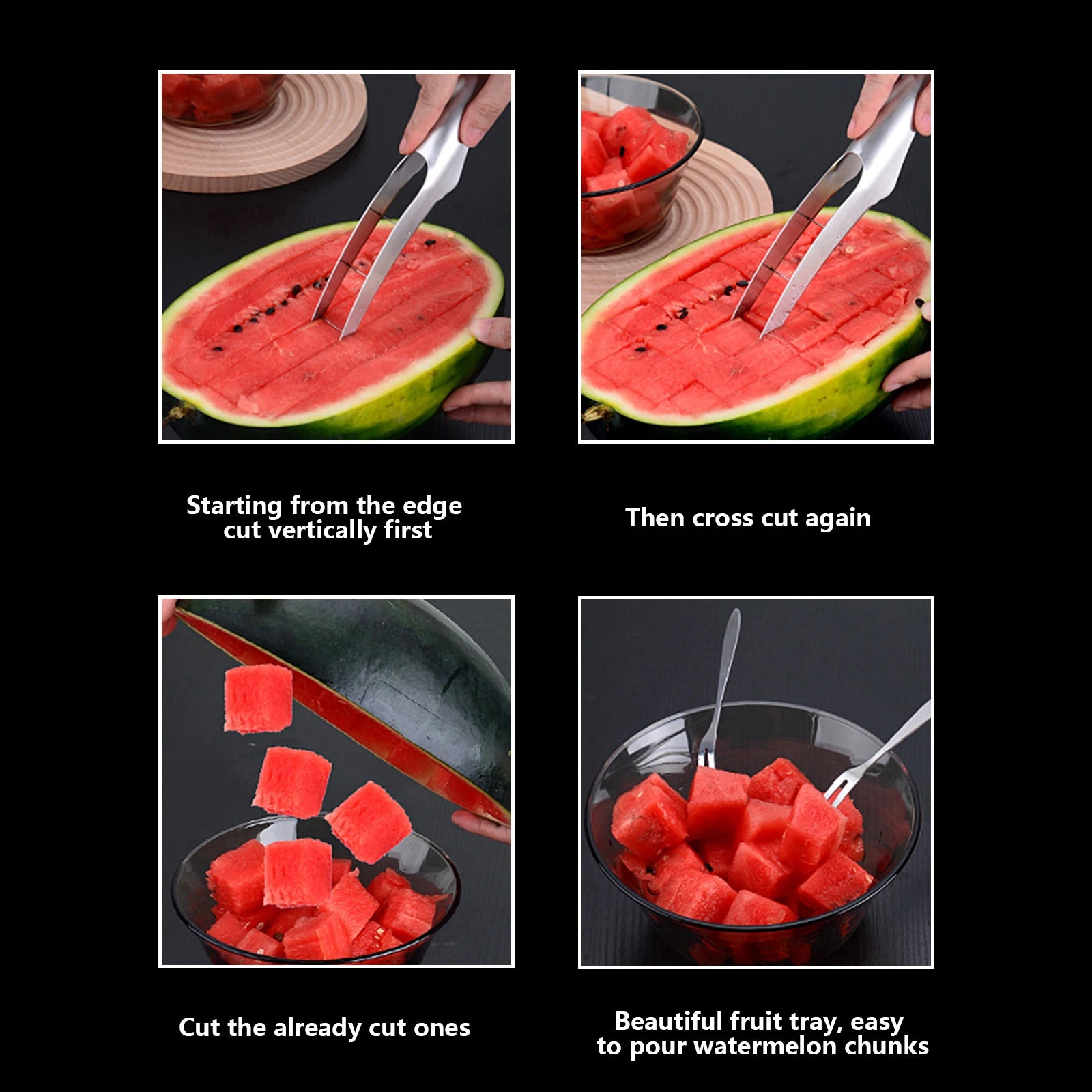 1Pcs Watermelon Slicer Kitchen Cutter Tool Durable And Lightweight Fruit Peeling Slicer For Watermelon And Cantaloupe Xuan-us