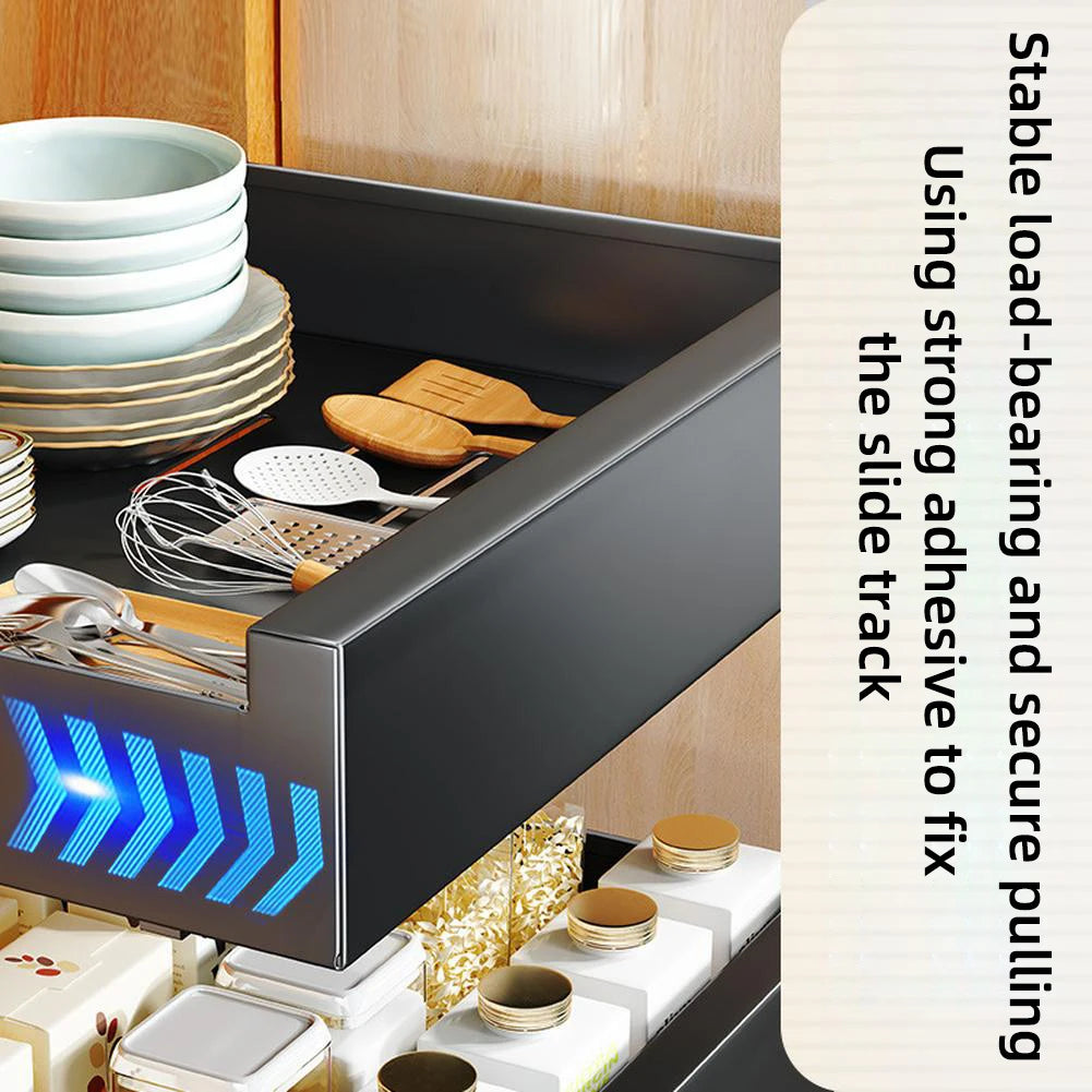 Pull Out Cabinet Organizer, Carbon Steel Slide Out Drawers Pantry Shelves, Home Organizers For Kitchen Bathroom Pantry