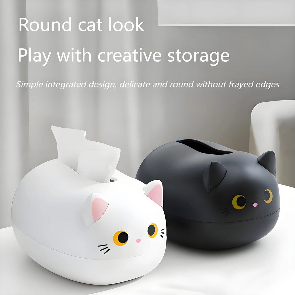 Elegant Tissue Box Holder – Multi-Functional Cartoon Design for Living Room, Kitchen, Bathroom, with Toothpick Slot