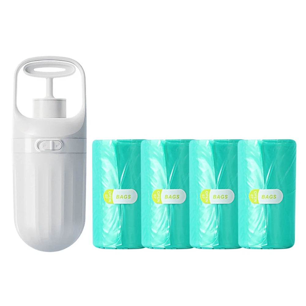 Pet Dog Pooper Scooper With 4 Rolls Tool Bags Portable No Touch Poop Scooper Puppy Waste Pick-Up Cleaner Claw Poop Scooper