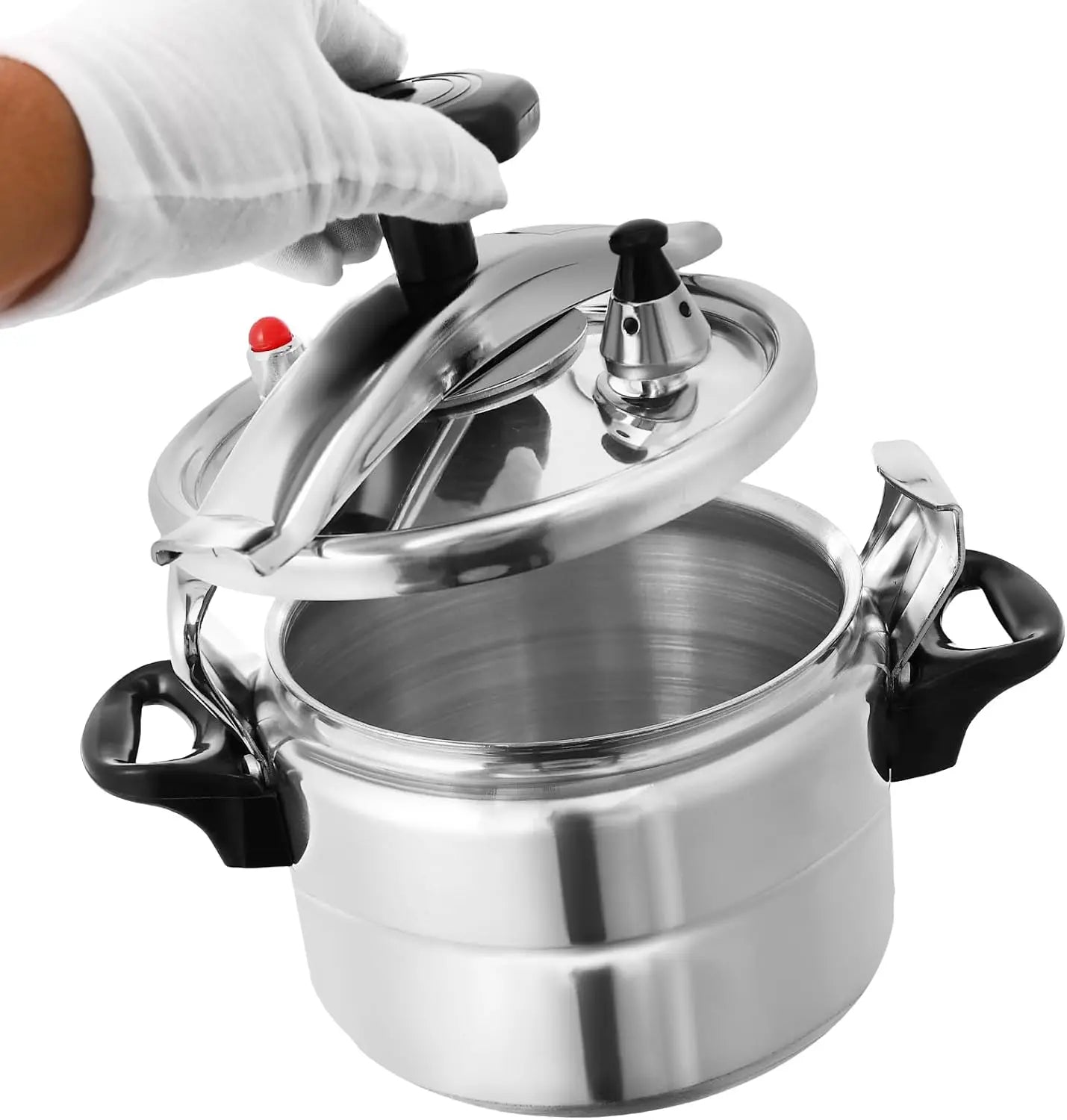 3L/3.17Qt Mini Pressure Cooker Aluminum Alloy Quick Cooking Pressure Canner Kitchen Pot for Hotel Restaurant and Home Kitchens
