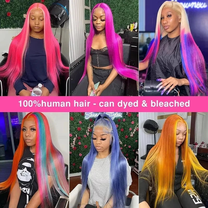 30 Inch 200 Density 613 Hd Lace Frontal Wig 13x6 13x4 Blonde Straight Lace Front Wig Brazilian Hair 100% Human Hair For Women