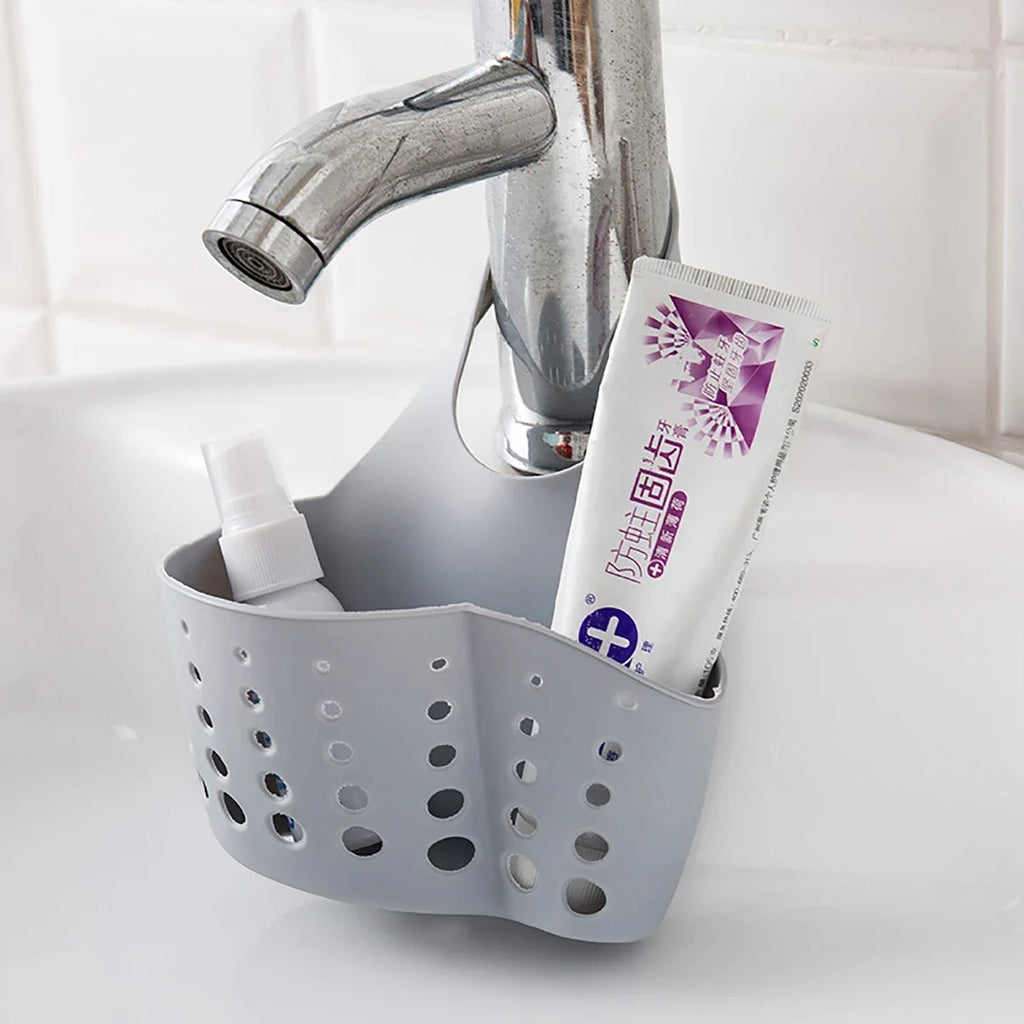Adjustable Sink  Drain Basket Plastic Bag Useful Things For Kitchen Accessories Soap Sponge Hanging Organizer Usefull things