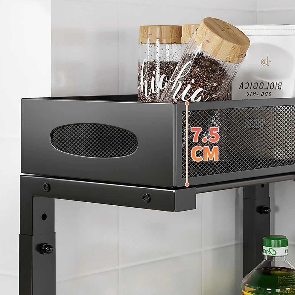 Under Sink Organizer, Height Adjustable Pull Out Cabinet Organizer Storage 2 Tier Slide Out Sink Shelf For Kitchen Bathroom