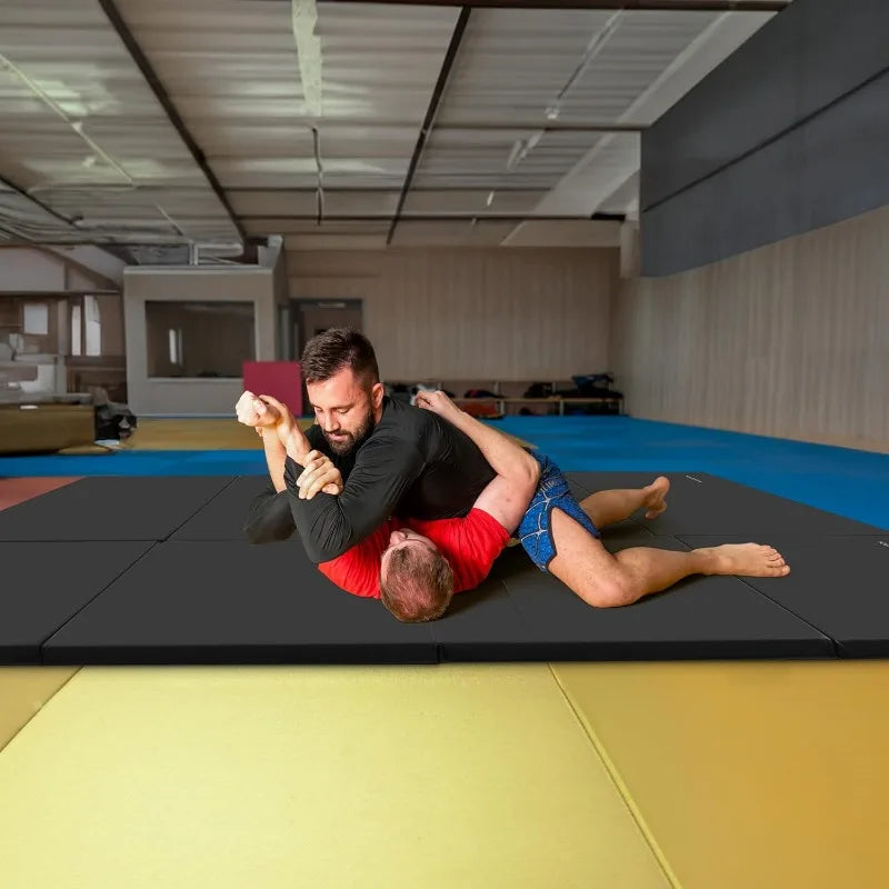 Folding Gymnastics Mat, Home Gym Floor Tumbling Equipment