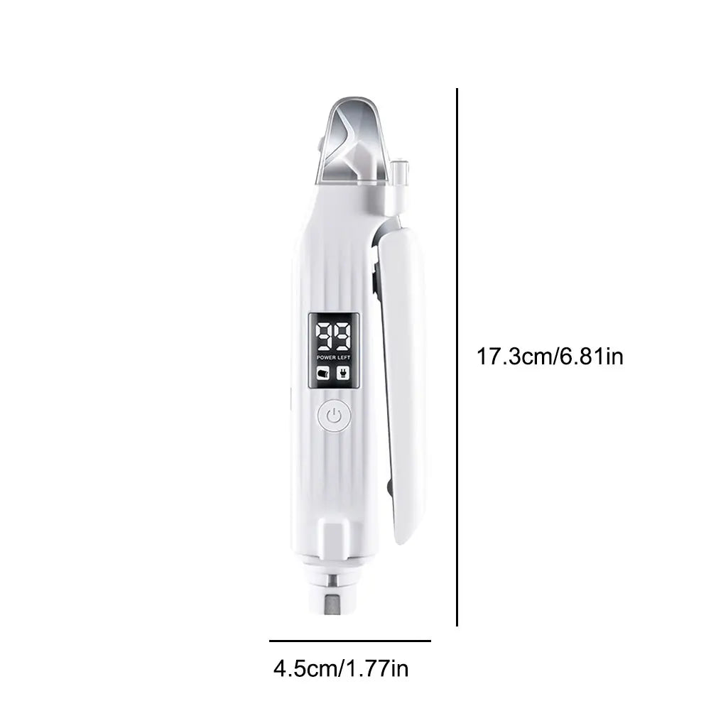 2 in 1 Electric Pet Nail Trimmer Quiet and Low Vibration Pet Nail Grinder with LED Lights Pet Toenail Clippers for Dogs and Cats