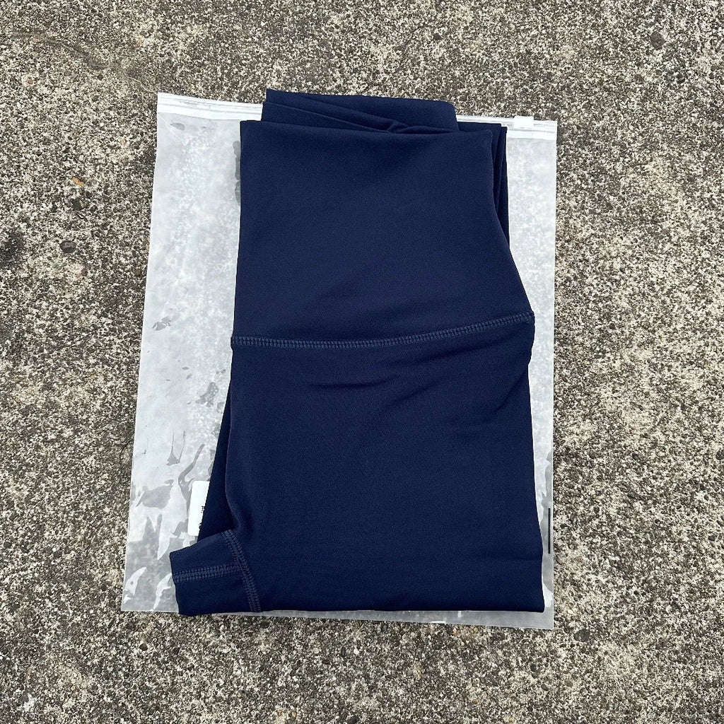 Solid Color Back Waist Pocket High Waist Yoga Legging Women Sport Cropped Pants Butter Athletic Gym Comprehensive Training Jog