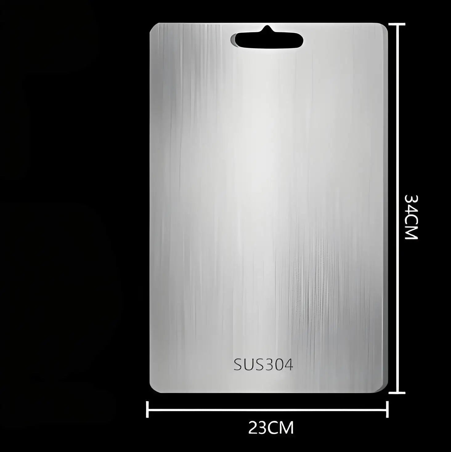 Stainless Steel Chopping Board - German 304 Double-Sided Cutting Mat for Kitchen (Anti-Bacterial & Scratch-Proof)