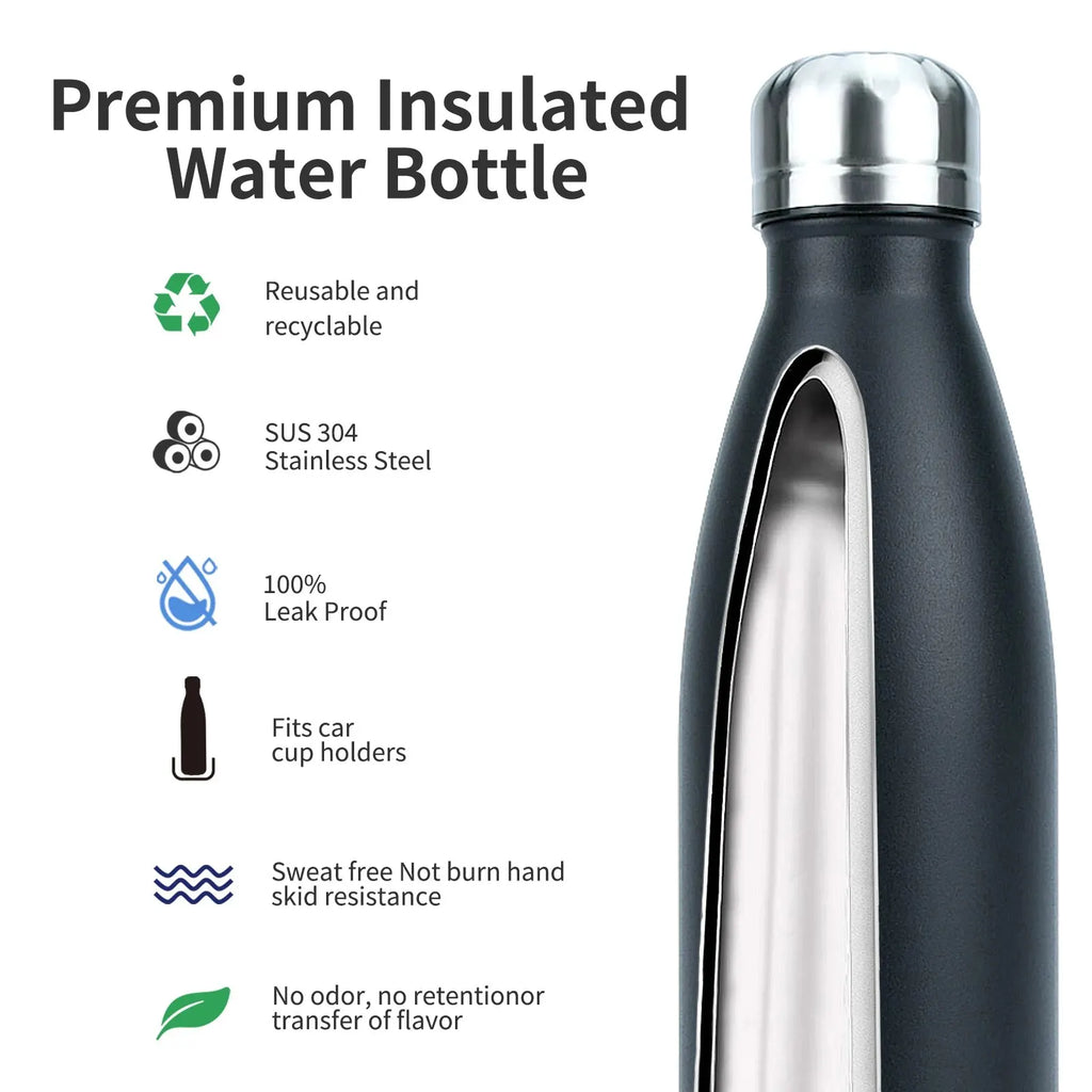 500ml Stainless Steel Water Bottle Insulated Vacuum Flask
