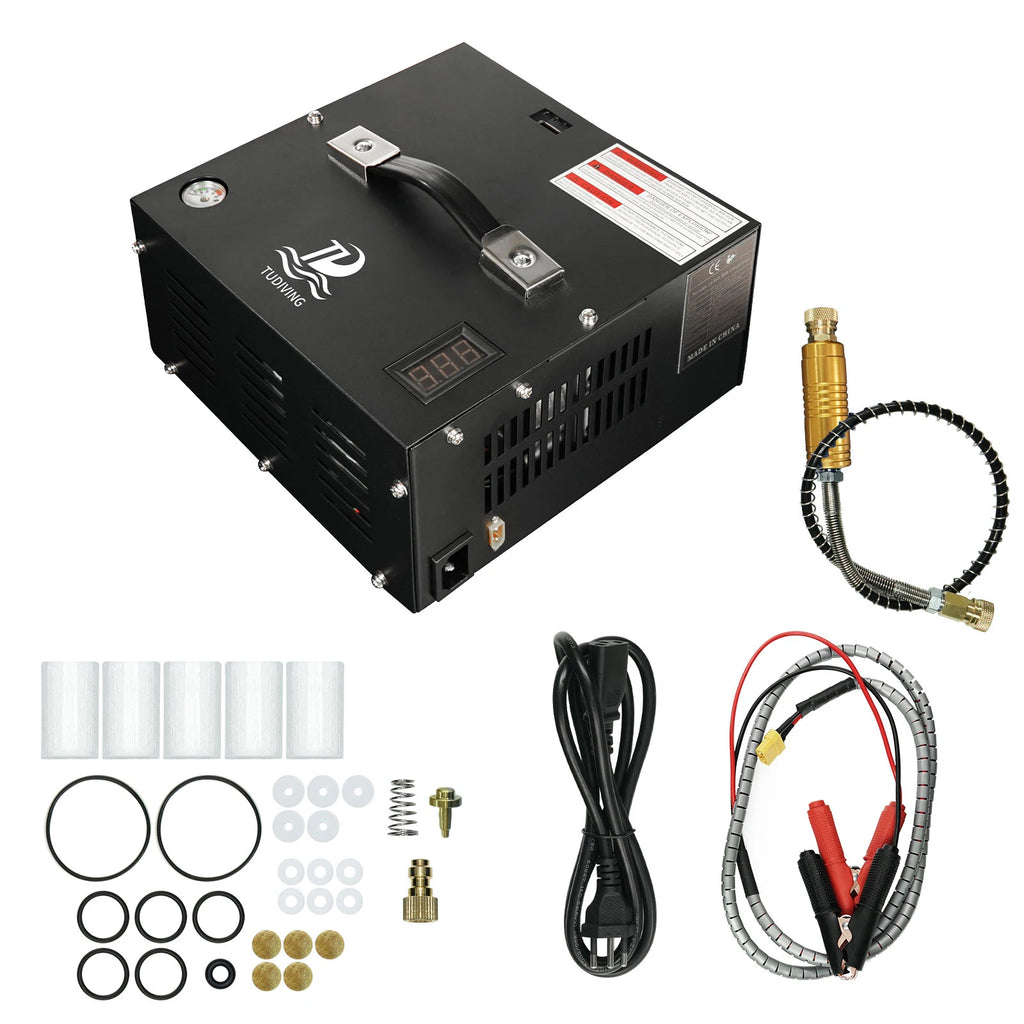 4500Psi Portable PCP Air Compressor,High Pressure Car Pump with 12V Power Adapter,Scuba Tank Compressor for Air Rifle